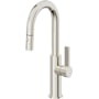 California Faucets Corsano 1.8 GPM Single Handle Single Hole Pull-Down Spray Bar / Prep Faucet Polished Nickel
