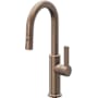 California Faucets Corsano 1.8 GPM Single Handle Single Hole Pull-Down Spray Bar / Prep Faucet Satin Bronze