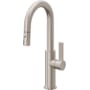 California Faucets Corsano 1.8 GPM Single Handle Single Hole Pull-Down Spray Bar / Prep Faucet Satin Nickel