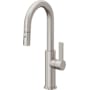 California Faucets Corsano 1.8 GPM Single Handle Single Hole Pull-Down Spray Bar / Prep Faucet Ultra Stainless Steel