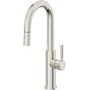California Faucets Corsano 1.8 GPM Single Handle Single Hole Pull-Down Spray Bar / Prep Faucet Polished Nickel