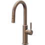 California Faucets Corsano 1.8 GPM Single Handle Single Hole Pull-Down Spray Bar / Prep Faucet Satin Bronze