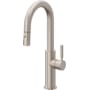 California Faucets Corsano 1.8 GPM Single Handle Single Hole Pull-Down Spray Bar / Prep Faucet Satin Nickel