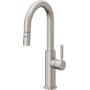 California Faucets Corsano 1.8 GPM Single Handle Single Hole Pull-Down Spray Bar / Prep Faucet Ultra Stainless Steel