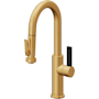 California Faucets Corsano 1.8 GPM Single Hole Pre-Rinse Pull Down Kitchen Faucet - Includes Escutcheon Lifetime Satin Gold