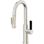 California Faucets Corsano 1.8 GPM Single Hole Pre-Rinse Pull Down Kitchen Faucet - Includes Escutcheon Polished Nickel