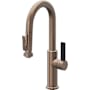 California Faucets Corsano 1.8 GPM Single Hole Pre-Rinse Pull Down Kitchen Faucet - Includes Escutcheon Satin Bronze