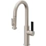 California Faucets Corsano 1.8 GPM Single Hole Pre-Rinse Pull Down Kitchen Faucet - Includes Escutcheon Satin Nickel