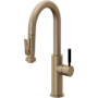 California Faucets Corsano 1.8 GPM Single Hole Pre-Rinse Pull Down Kitchen Faucet - Includes Escutcheon Antique Brass Flat