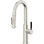 California Faucets Corsano 1.8 GPM Single Hole Pre-Rinse Pull Down Kitchen Faucet - Includes Escutcheon Polished Nickel