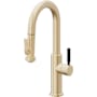 California Faucets Corsano 1.8 GPM Single Hole Pre-Rinse Pull Down Kitchen Faucet - Includes Escutcheon Satin Brass