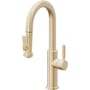 California Faucets Corsano 1.8 GPM Single Hole Pre-Rinse Pull Down Kitchen Faucet - Includes Escutcheon Satin Brass