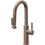 California Faucets Corsano 1.8 GPM Single Hole Pre-Rinse Pull Down Kitchen Faucet - Includes Escutcheon Satin Bronze