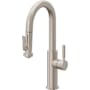 California Faucets Corsano 1.8 GPM Single Hole Pre-Rinse Pull Down Kitchen Faucet - Includes Escutcheon Satin Nickel