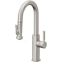 California Faucets Corsano 1.8 GPM Single Hole Pre-Rinse Pull Down Kitchen Faucet - Includes Escutcheon Ultra Stainless Steel
