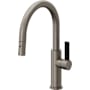 California Faucets Corsano 1.8 GPM Single Hole Pull Down Kitchen Faucet with BFB Series Handle and Low Arc Spout Graphite