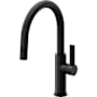 California Faucets Corsano 1.8 GPM Single Hole Pull Down Kitchen Faucet with BFB Series Handle and Low Arc Spout Matte Black