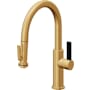 California Faucets Corsano 1.8 GPM Single Hole Pre-Rinse Pull Down Kitchen Faucet - Includes Escutcheon Lifetime Satin Gold