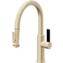 California Faucets Corsano 1.8 GPM Single Hole Pre-Rinse Pull Down Kitchen Faucet - Includes Escutcheon Satin Brass
