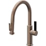 California Faucets Corsano 1.8 GPM Single Hole Pre-Rinse Pull Down Kitchen Faucet - Includes Escutcheon Satin Bronze