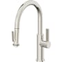 California Faucets Corsano 1.8 GPM Single Hole Pre-Rinse Pull Down Kitchen Faucet - Includes Escutcheon Polished Nickel
