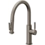 California Faucets Corsano 1.8 GPM Single Hole Pre-Rinse Pull Down Kitchen Faucet - Includes Escutcheon Graphite