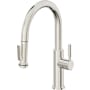 California Faucets Corsano 1.8 GPM Single Hole Pre-Rinse Pull Down Kitchen Faucet - Includes Escutcheon Polished Nickel