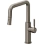 California Faucets Corsano 1.8 GPM Single Hole Pull Down Kitchen Faucet with ST Series Handle Graphite
