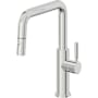 California Faucets Corsano 1.8 GPM Single Hole Pull Down Kitchen Faucet with ST Series Handle Polished Chrome