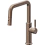 California Faucets Corsano 1.8 GPM Single Hole Pull Down Kitchen Faucet with ST Series Handle Satin Bronze