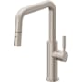 California Faucets Corsano 1.8 GPM Single Hole Pull Down Kitchen Faucet with ST Series Handle Satin Nickel