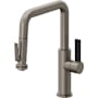 California Faucets Corsano 1.8 GPM Single Hole Pre-Rinse Pull Down Kitchen Faucet - Includes Escutcheon Graphite