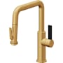 California Faucets Corsano 1.8 GPM Single Hole Pre-Rinse Pull Down Kitchen Faucet - Includes Escutcheon Lifetime Satin Gold