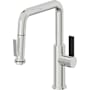 California Faucets Corsano 1.8 GPM Single Hole Pre-Rinse Pull Down Kitchen Faucet - Includes Escutcheon Polished Chrome