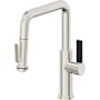 California Faucets Corsano 1.8 GPM Single Hole Pre-Rinse Pull Down Kitchen Faucet - Includes Escutcheon Polished Nickel