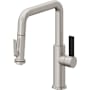 California Faucets Corsano 1.8 GPM Single Hole Pre-Rinse Pull Down Kitchen Faucet - Includes Escutcheon Ultra Stainless Steel