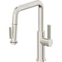 California Faucets Corsano 1.8 GPM Single Hole Pre-Rinse Pull Down Kitchen Faucet - Includes Escutcheon Polished Nickel