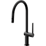 California Faucets La Spezia 1.8 GPM Single Hole Pull Down Kitchen Faucet Matte Black