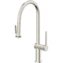California Faucets La Spezia 1.8 GPM Single Hole Pull Down Kitchen Faucet Polished Nickel