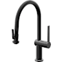 California Faucets La Spezia 1.8 GPM Single Hole Pull Down Kitchen Faucet Matte Black