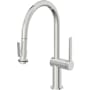 California Faucets La Spezia 1.8 GPM Single Hole Pull Down Kitchen Faucet Polished Chrome