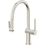 California Faucets La Spezia 1.8 GPM Single Hole Pull Down Kitchen Faucet Polished Nickel