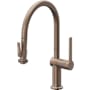 California Faucets La Spezia 1.8 GPM Single Hole Pull Down Kitchen Faucet Satin Bronze
