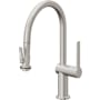 California Faucets La Spezia 1.8 GPM Single Hole Pull Down Kitchen Faucet Ultra Stainless Steel