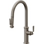 California Faucets Descanso Works 1.8 GPM Single Hole Pre-Rinse Pull Down Kitchen Faucet - Includes Escutcheon Graphite