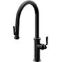 California Faucets Descanso Works 1.8 GPM Single Hole Pre-Rinse Pull Down Kitchen Faucet - Includes Escutcheon Matte Black