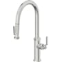 California Faucets Descanso Works 1.8 GPM Single Hole Pre-Rinse Pull Down Kitchen Faucet - Includes Escutcheon Polished Chrome