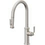 California Faucets Descanso Works 1.8 GPM Single Hole Pre-Rinse Pull Down Kitchen Faucet - Includes Escutcheon Ultra Stainless Steel
