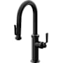 California Faucets Descanso Works 1.8 GPM Single Hole Pre-Rinse Pull Down Kitchen Faucet - Includes Escutcheon Matte Black