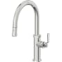 California Faucets Descanso Works 1.8 GPM Single Hole Pre-Rinse Pull Down Kitchen Faucet - Includes Escutcheon Polished Chrome
